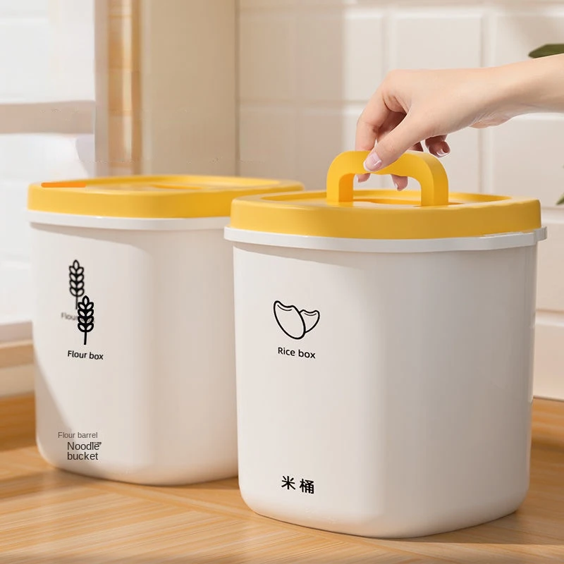 

Кухонный Контейнер контейнер для хранения риса, влагостойкий контейнер для хранения риса с защитой от насекомых, герметичный домашний контейнер для хранения пищевых продуктов для домашних животных