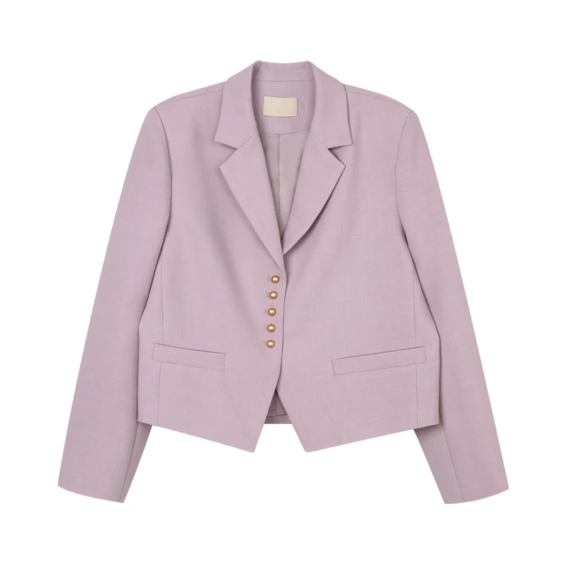 Women's Suit Jacket Women's Jacket Fall Coat Slim and elegant all matching office ladies Women's jackets are simple, loose and v