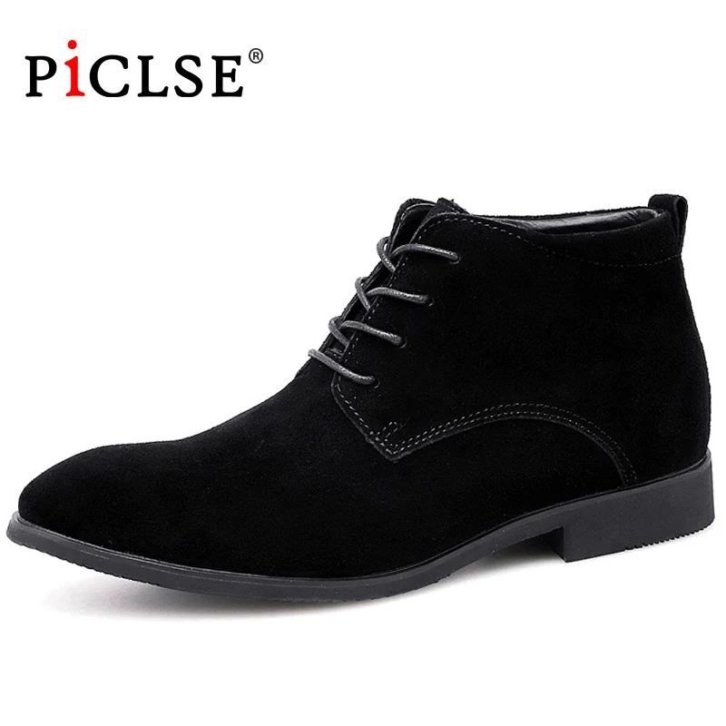

Large Size Handmade Genuine Leather Men Chelsea Boots Retro Suede Leather Ankle Boots For Men Autumn Winter Shoes