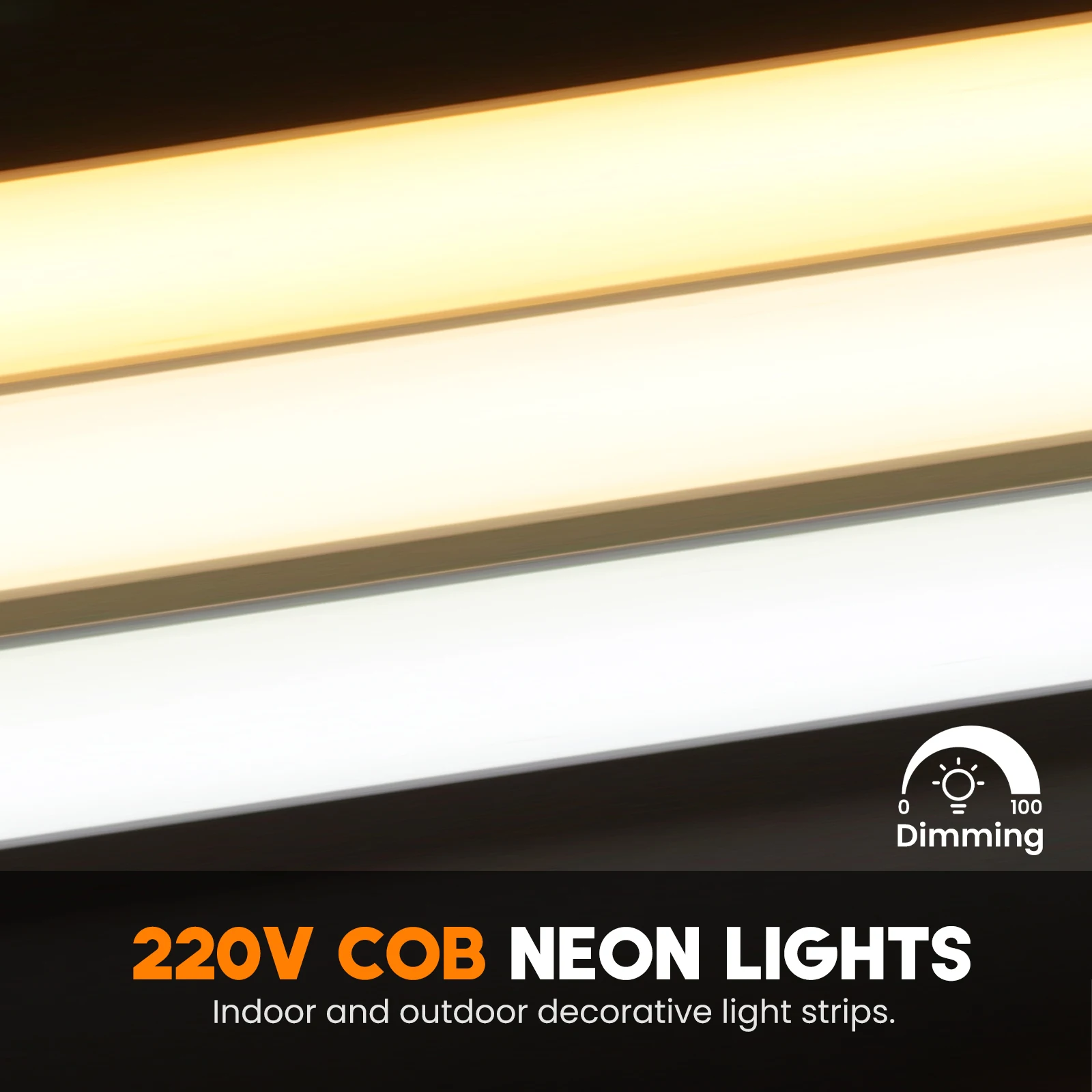 Kit Striscia COB LED 1M 12W 12V Dimmerabile IP65 Con Telecomando - Foto 3