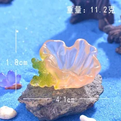 Luminous Coral Micro Landscape Ornaments - Glowing Oyster Aquarium Decor (Coral oyster shell)