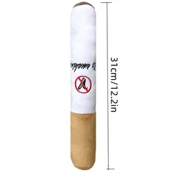 Humorous Plush Cigar Squeaky Chew Toy (Cigarettes)