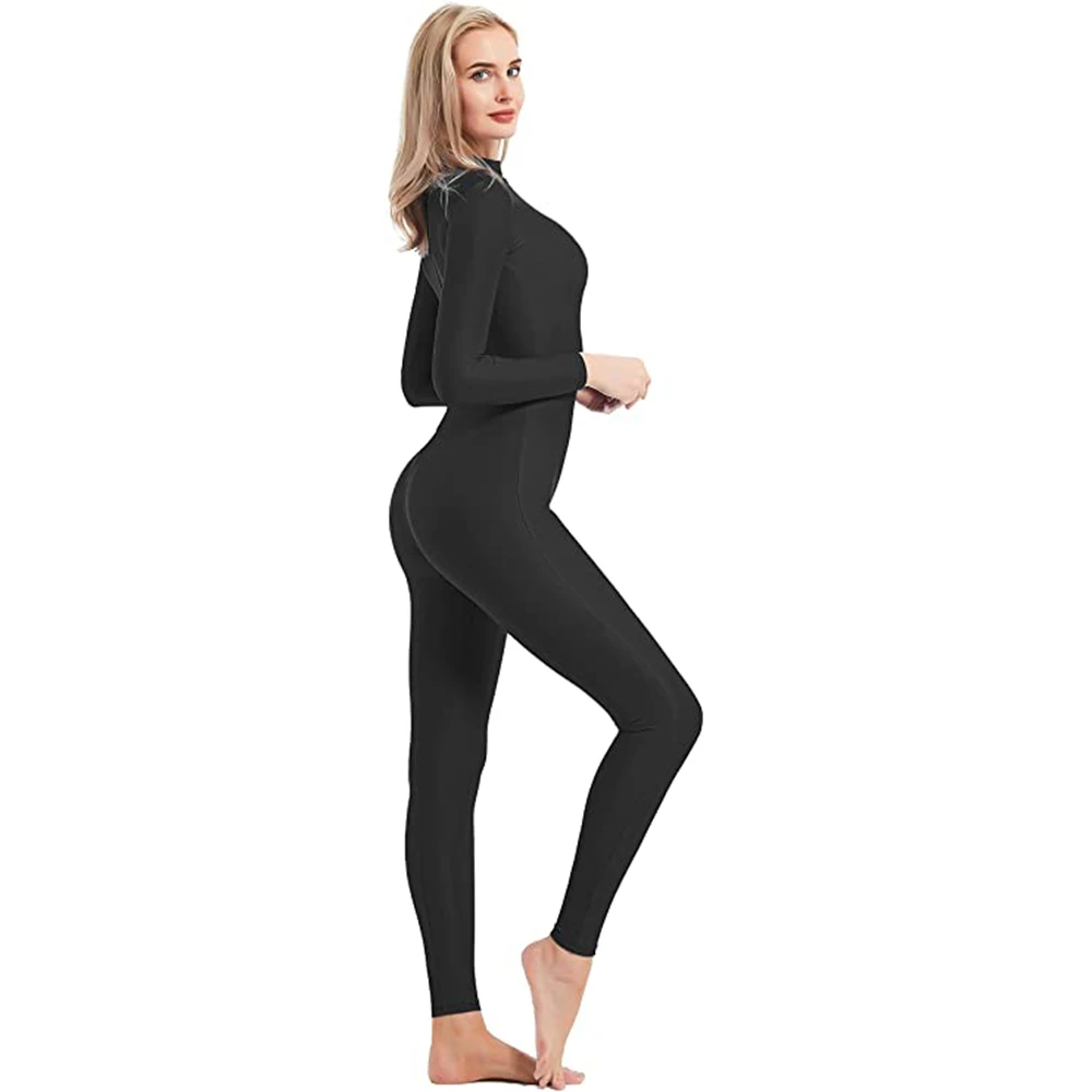 Ballet Dance Unitard Turtle Neck Long Sleeve Spandex Full Body Jumpsuits Cosplay Costumes For Women ballet leotard,dance leotard,girls dance costumes