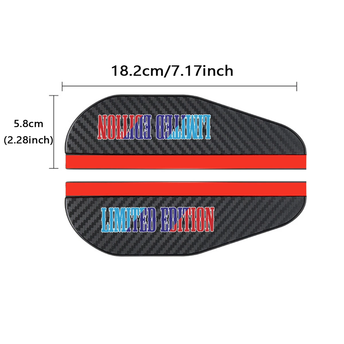 Car Rearview Mirror Rain Eyebrow PVC Rearview Mirror Sun Visor For BMW 1 3 5 Series X1 X3 X5 For Mini Cooper Ford Nissan