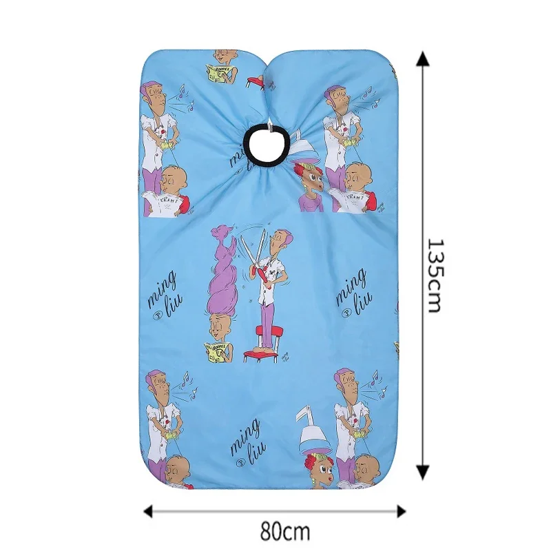 Salon Kids Hairdressing Cape Hairdresser Cartoon Pattern Haircut Styling Gown Barber Shop Household Child Hair Cut Cape Apron 6