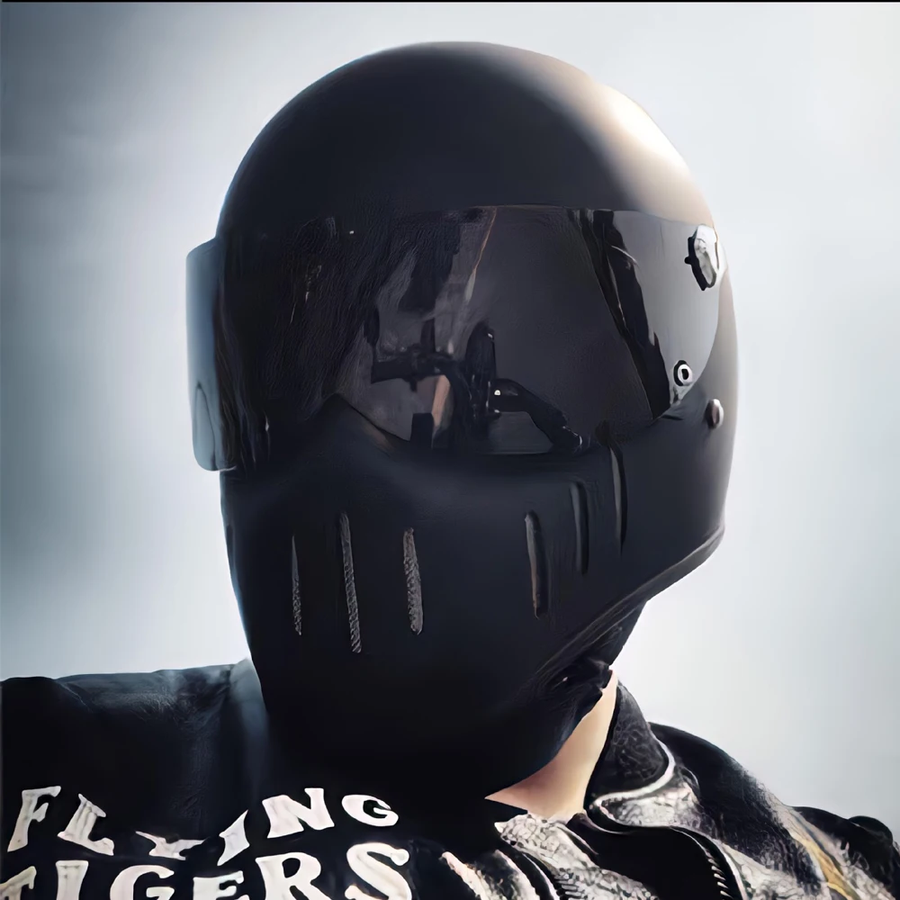 

Anime Motorcycle Knight Devil Punk Helmet Hats Motobiker Black Racing Protective Helmet Off Road Downhill Mountain For Men Women