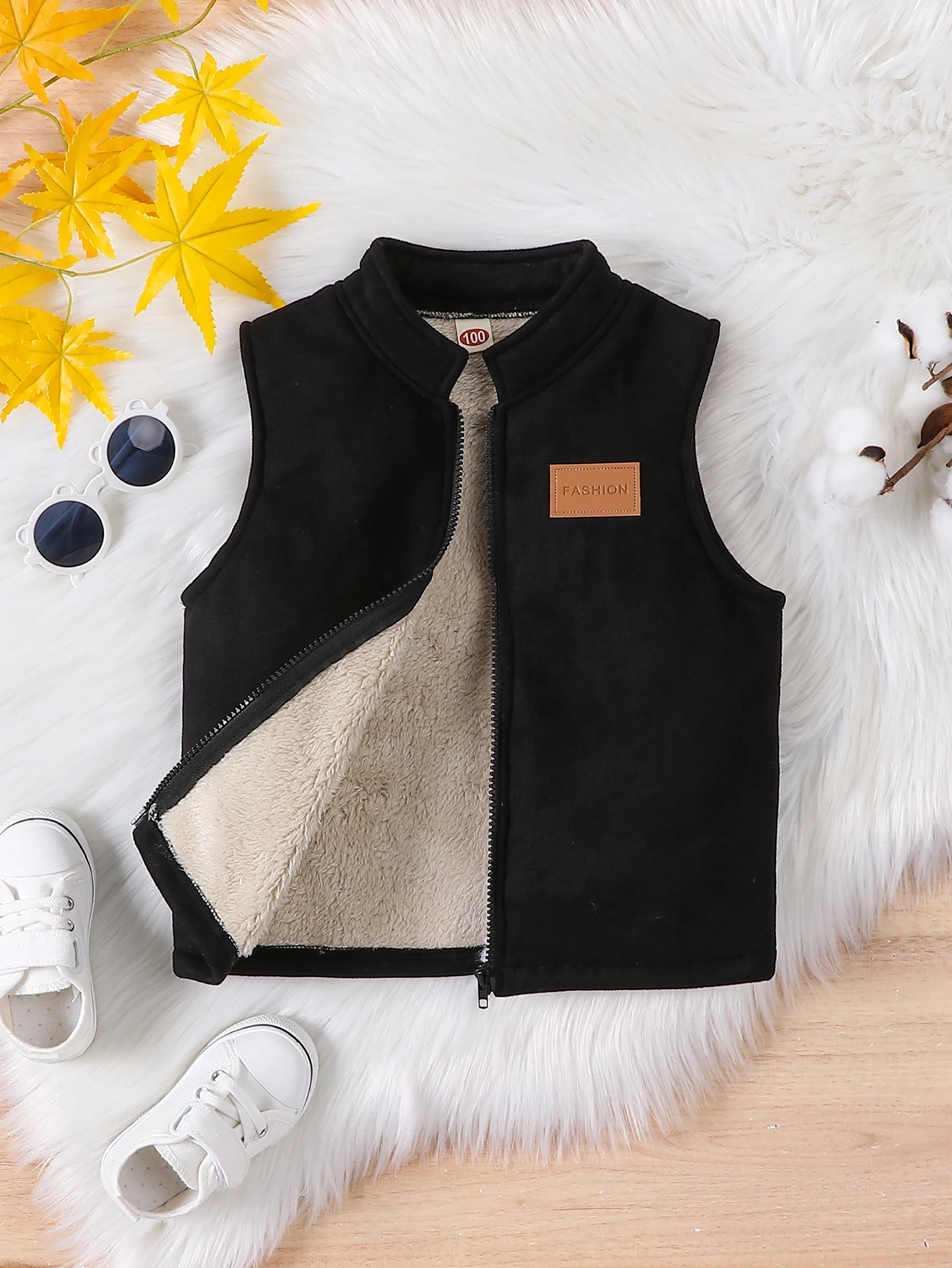 Boys Fleece Zip Vest 1