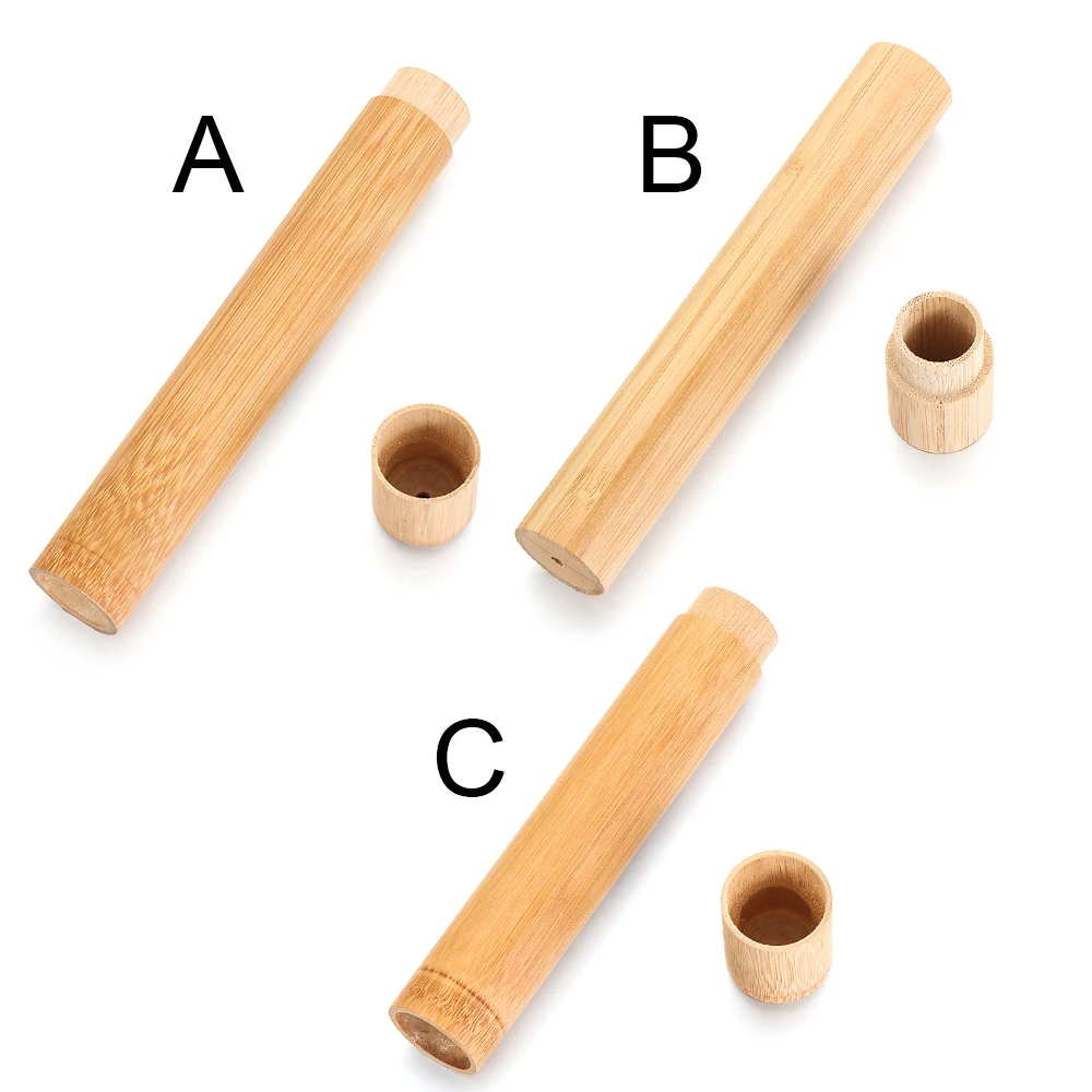 Natural Bamboo Toothbrush Tube Eco Friendly Toothbrush Holder Toothbrush Case Bamboo Tube Travel Accessories