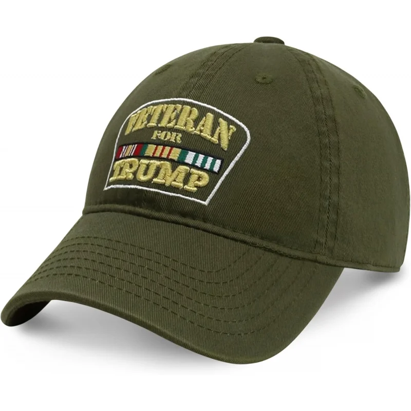 Veterans for Trump dad hat cotton ball cap baseball cap