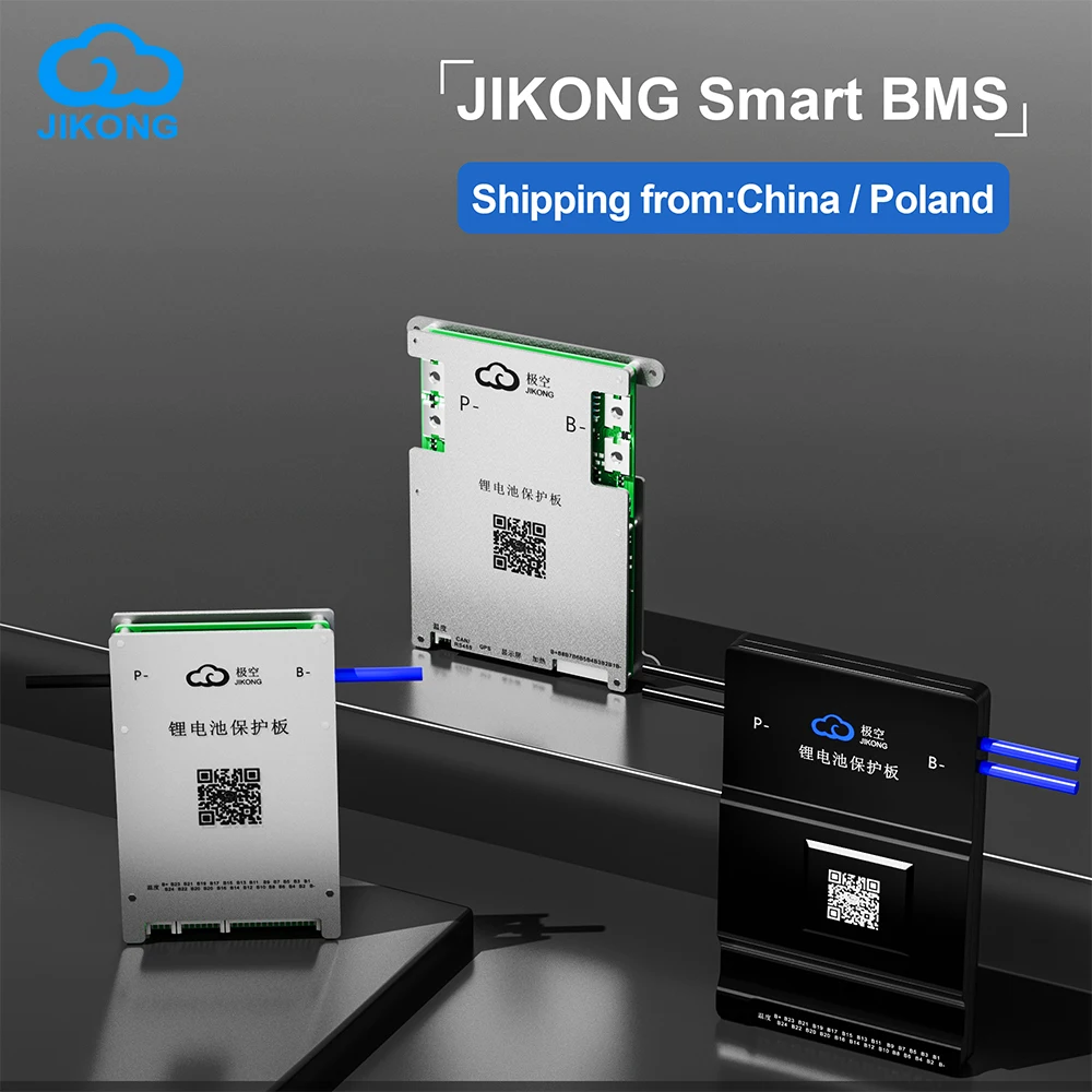 

JIKONG BMS Smart JK BMS with Active Balance 1A 2A Current BT APP RS485 CAN 2S~24S LiFePo4 Li-ion LTO Battery 40A~200A Charge