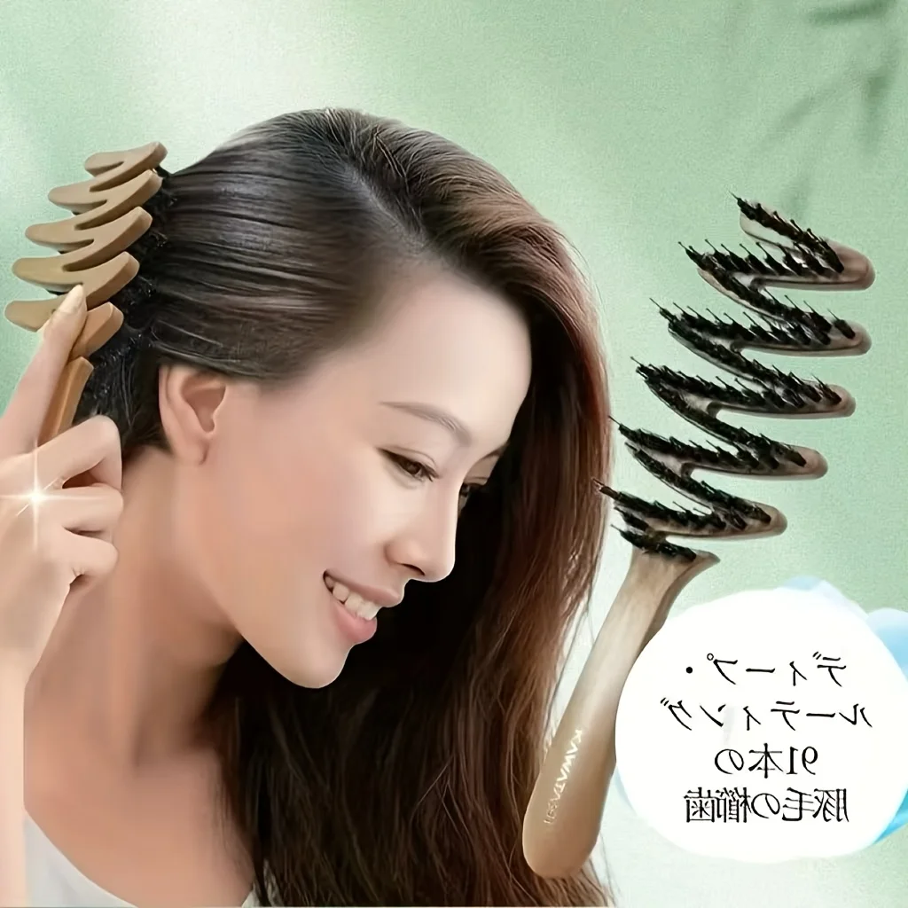 A High-Quality Anti-Static Scalp Massage/Soft Brush for Smooth Voluminous Hair,Suitable for All Long Hair Types,Ergonomic Design