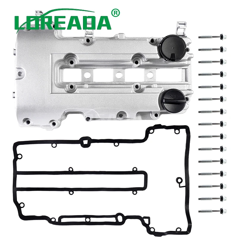 Фото Алюминиевая крышка клапана двигателя для Buick Encore ELR Chevy Cruze Sonic Trax 55573746 л 2013-2018 с прокладкой 25198874 25198498 №4
