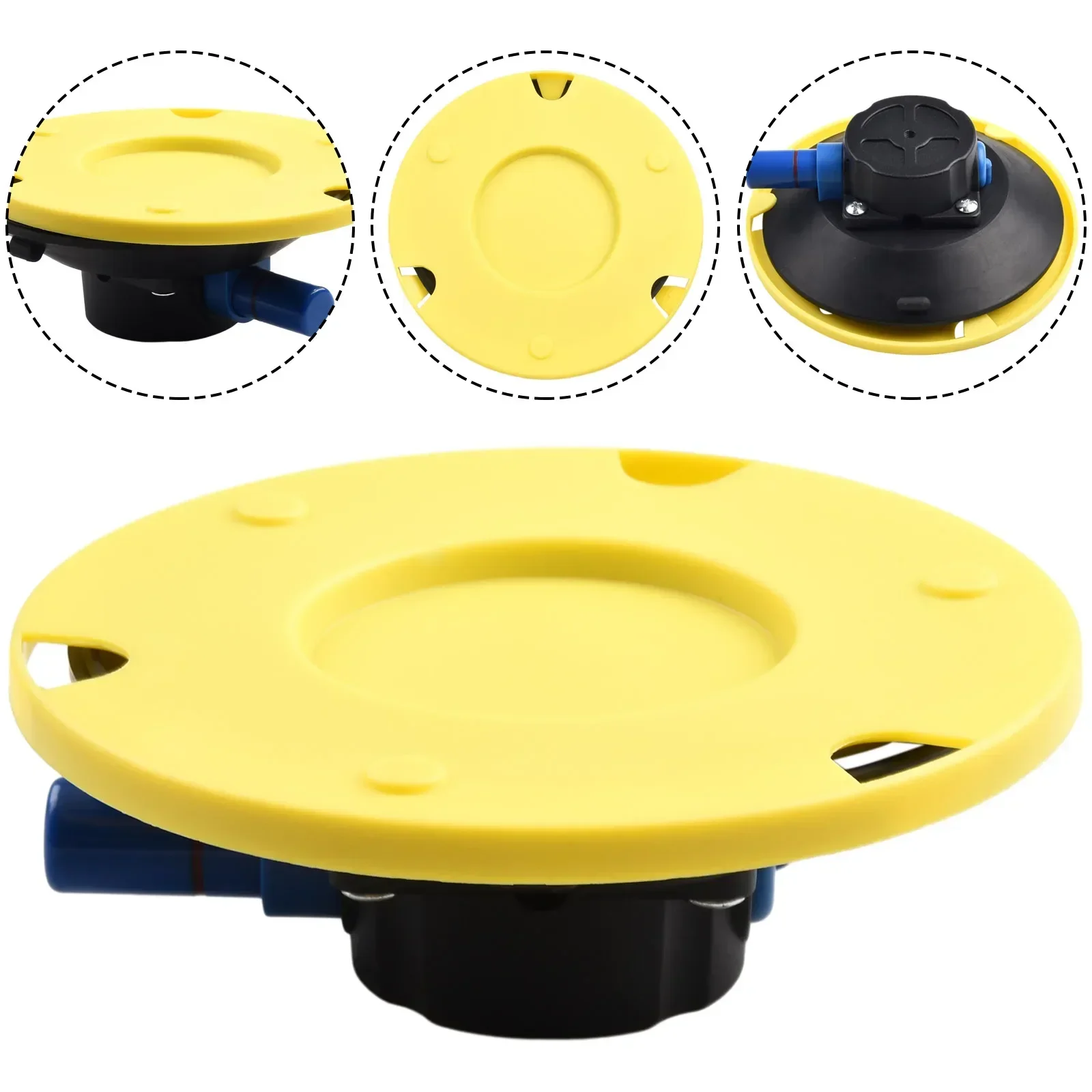 1pc 6 Inch Vacuum Suction Cup 150mm M6 M8 1/4" 3/8" Mount Base Hand Pump Glass Sucker Auto Repair Tools Machinery Accessories