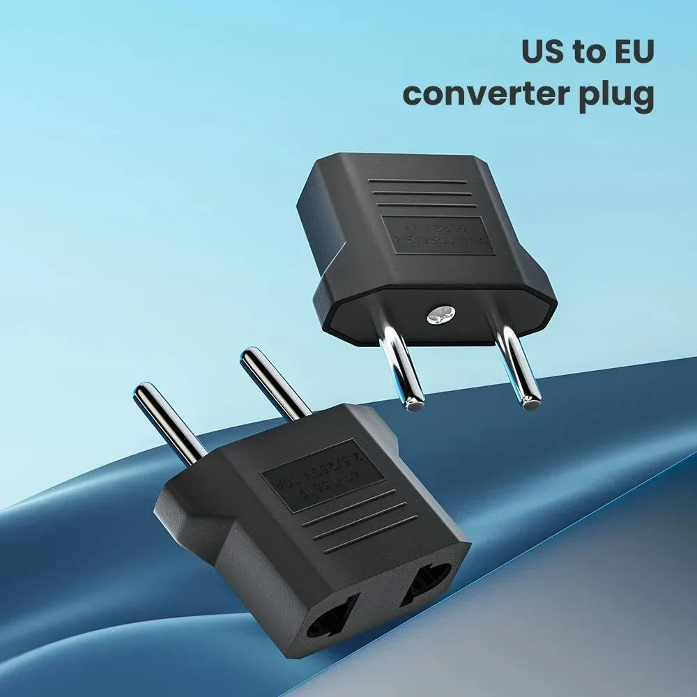 Electrical Plug Adapter US To EU Korea European Power Adaptor Travel Converter American China To Europe KR 3/5/10Pcs