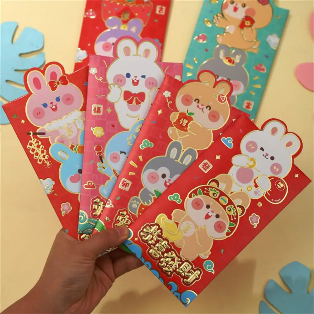 6Pcs Cartoon Creative Year Of The Cat Vietnamese Red Envelope Spring  Festival New Year's Bag - AliExpress