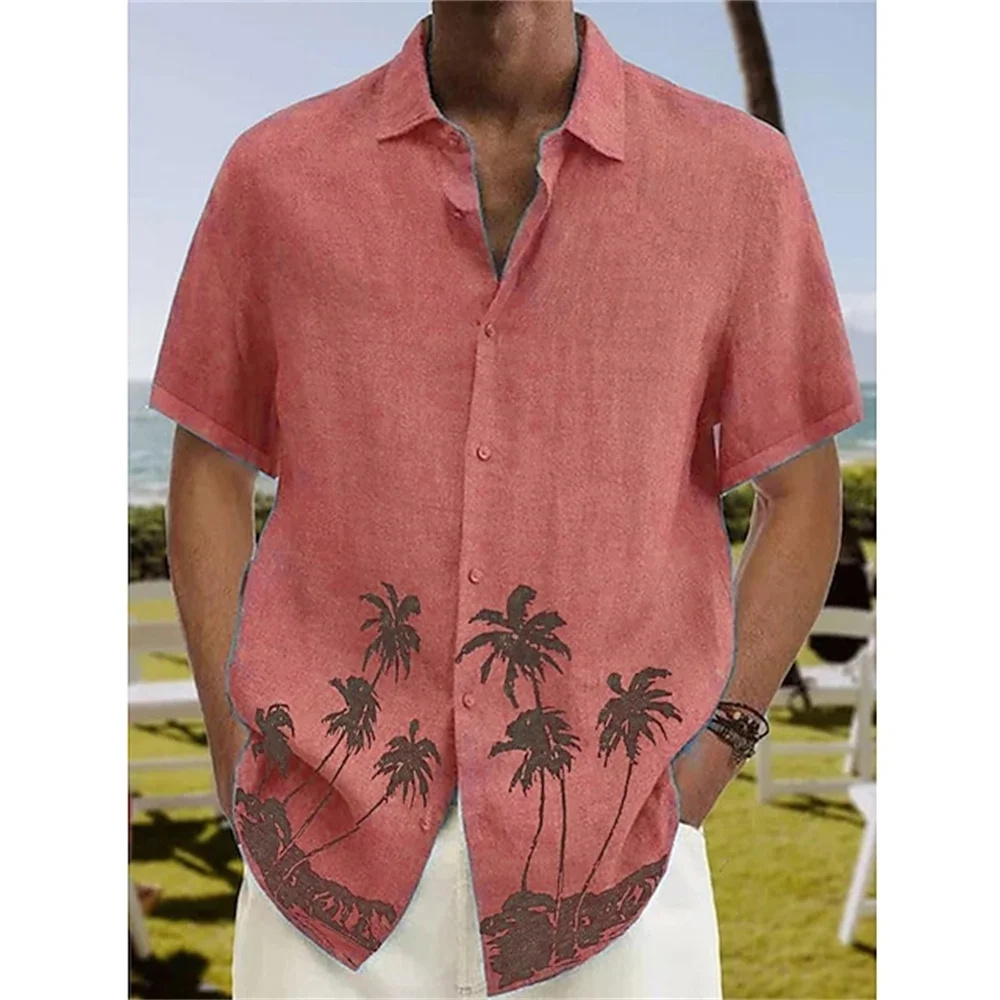 Chemise Hawaïenne John Ashford Homme Taille L Manches Courtes Boutonnée