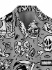 Skull Men'S Shirts Horror 3d Print Casual Hawaiian Shirts Man Retro Shirt For Man Street Button Short Sleeves Lapel Clothes 2024 6