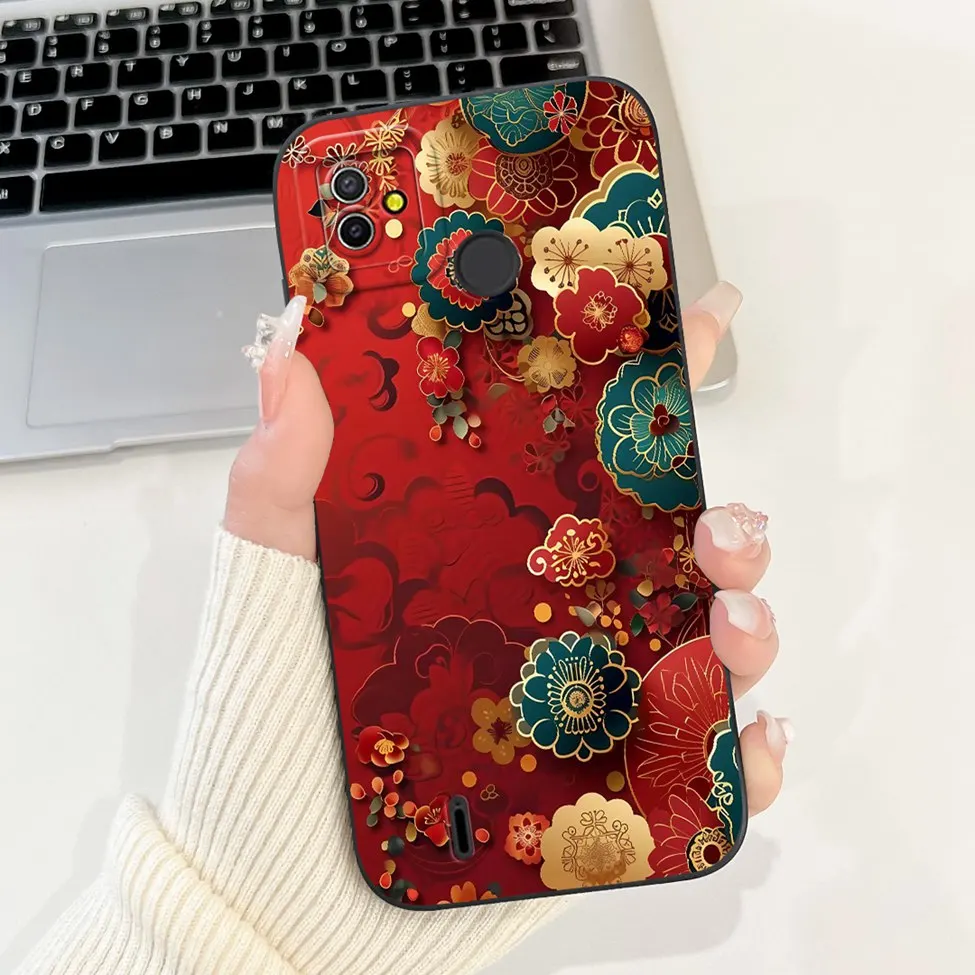 Silicone Cute Fashion Butterfly Flower Love Painted Phone Case