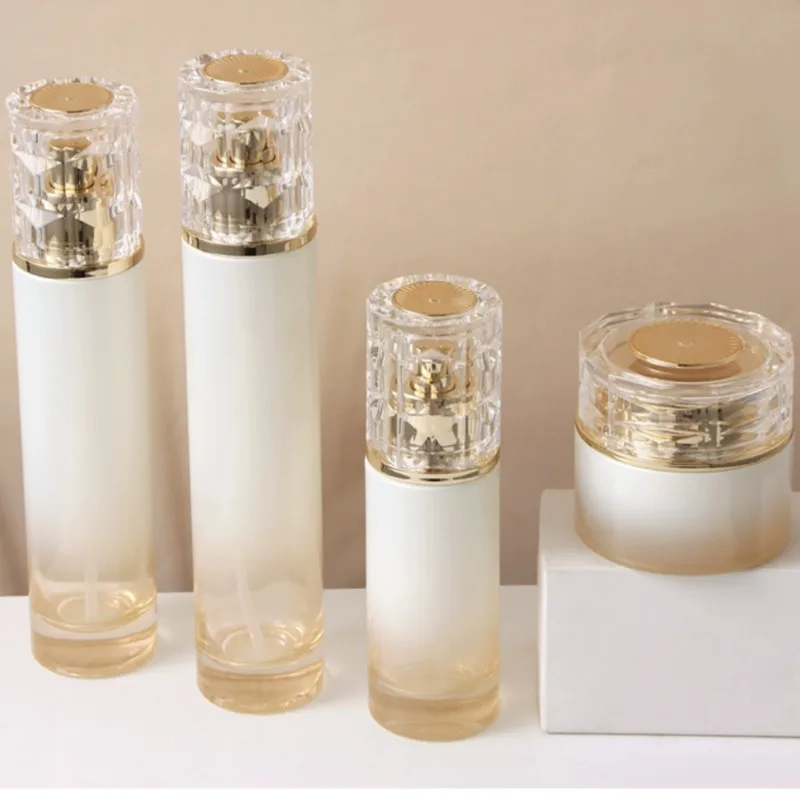 6pcs Glass Cosmetic Containers Set – 30g 50g Cream Jars + 30ml 50ml 100ml 120ml Empty L... - SKU CBGS1914 - UGI Packaging