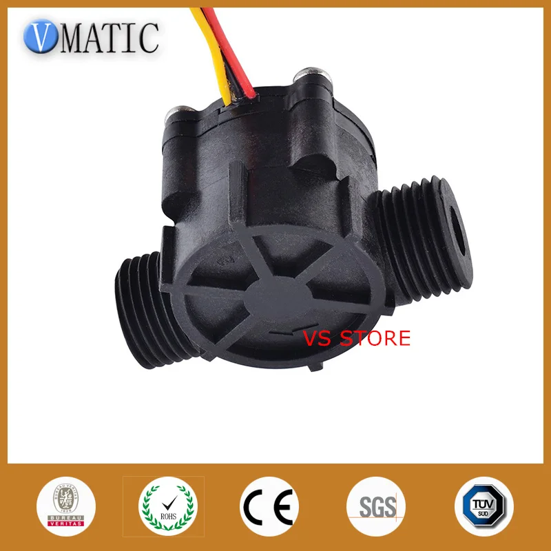 Micro Meter Liquid Hall Effect Magnetic Switch VCA168-4 Water Flow Rate Sensor