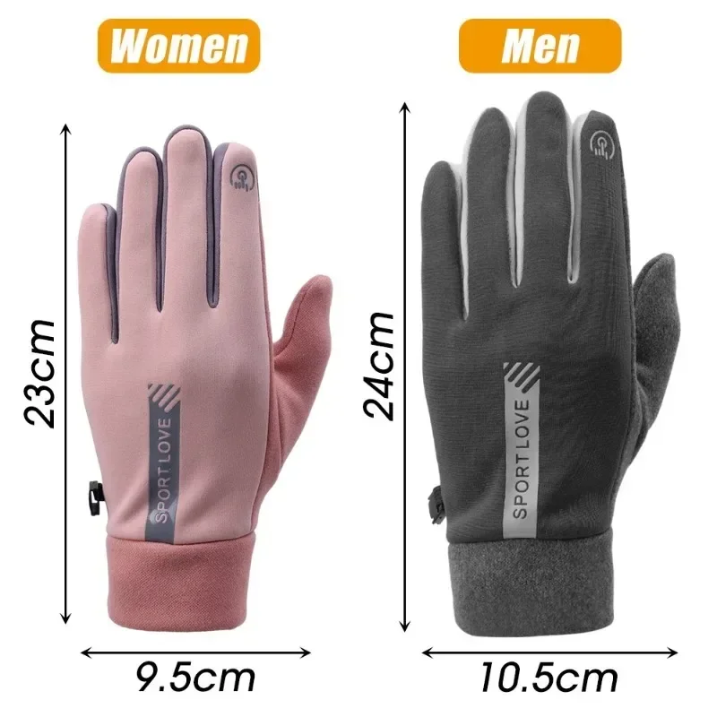 Winter Gloves Women Cycling Bike Thermal Fleece Cold Resistance Wind Waterproof Bicycle Warm Outdoor Running Skiing Mittens