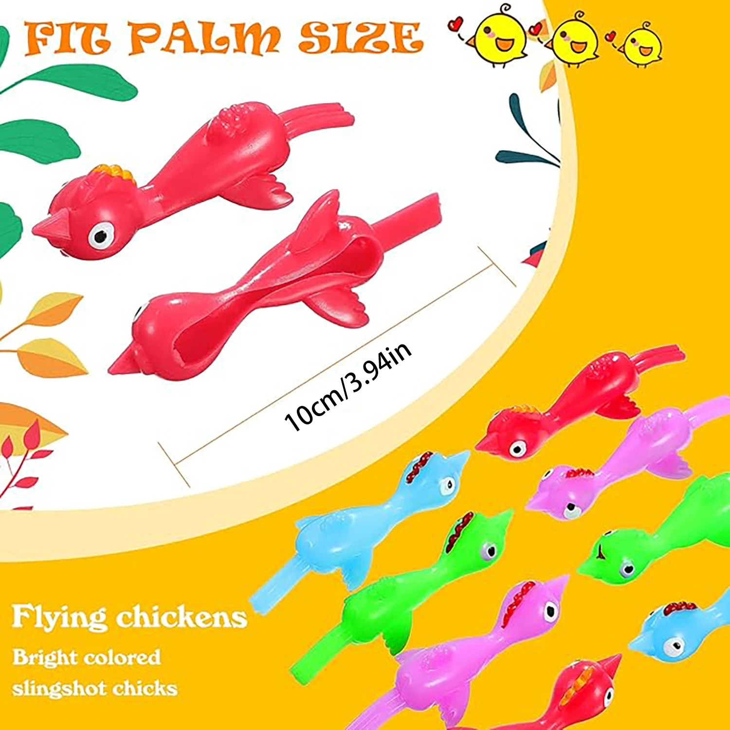 32/48 piece set of catapult chicken toys, catapult venting interactive funny toys, holiday party activities, random colors