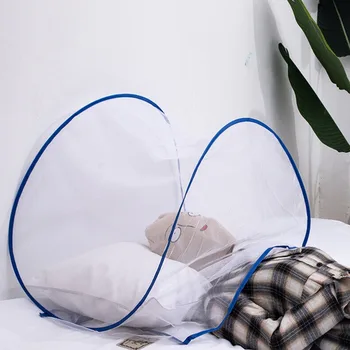 Filets de lit textiles pour la maison, Mini moustiquaire pliable Pop-Up d'été, couverture Portable, cryptage, anti-moustiques, lutte antiparasitaire 1
