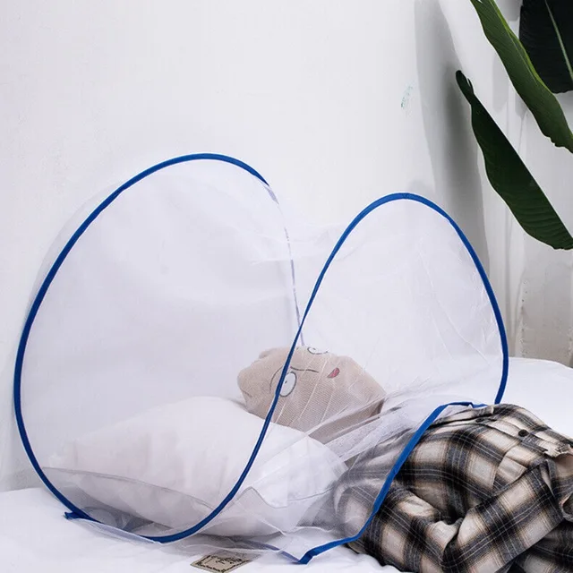 Filets de lit textiles pour la maison, Mini moustiquaire pliable Pop-Up d'été, couverture Portable, cryptage, anti-moustiques, lutte antiparasitaire 1