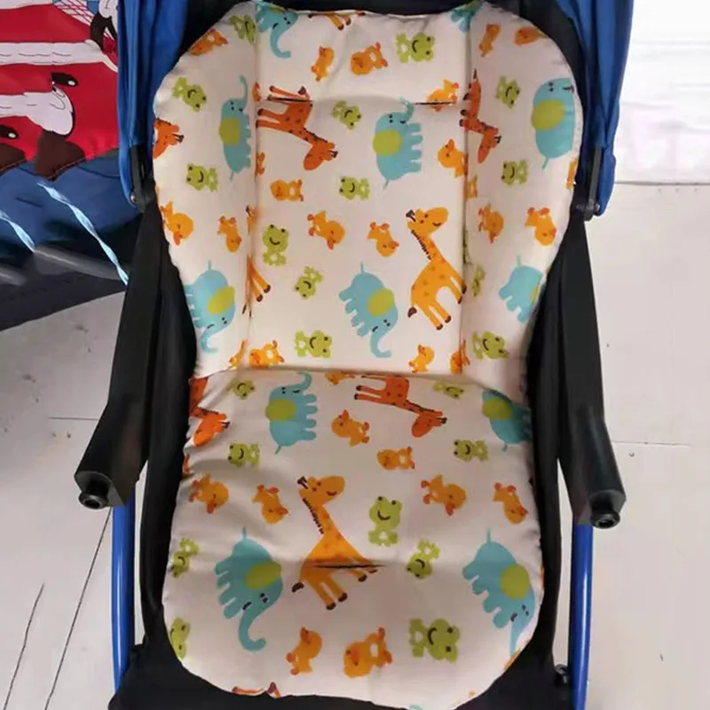 Baby Kids Highchair Cushion Pad Mat Booster Seats Cushion Pad Mat Feeding Chair Cushi on Pad Stroller Cushion Mat Cotton Fabric - 3