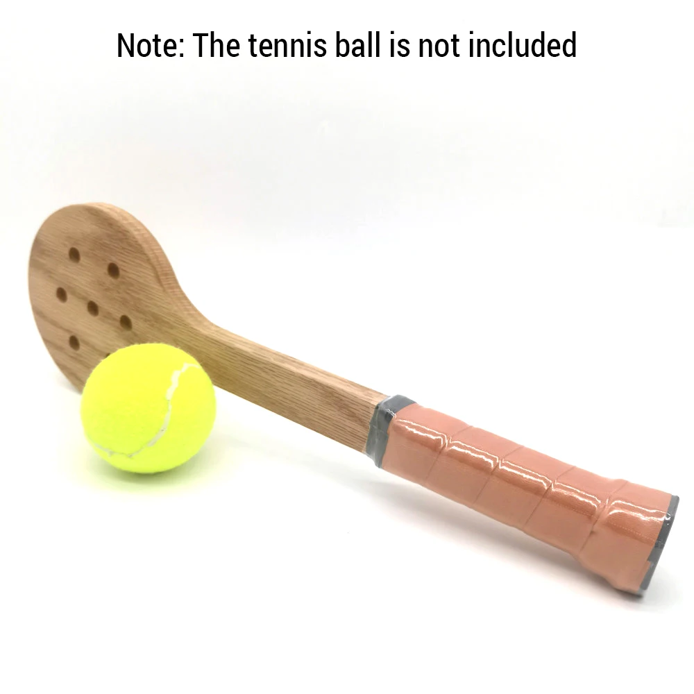 Wooden Tennis Spoon Sticking Practice Tennis Racket Sweet Spot Trainer Training Aid tennis racket