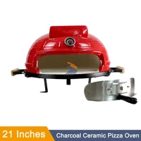 Pizza Oven Commercial Household Wood Fired Heating Portable 21" Baking Pan Food Processor Furnace 1