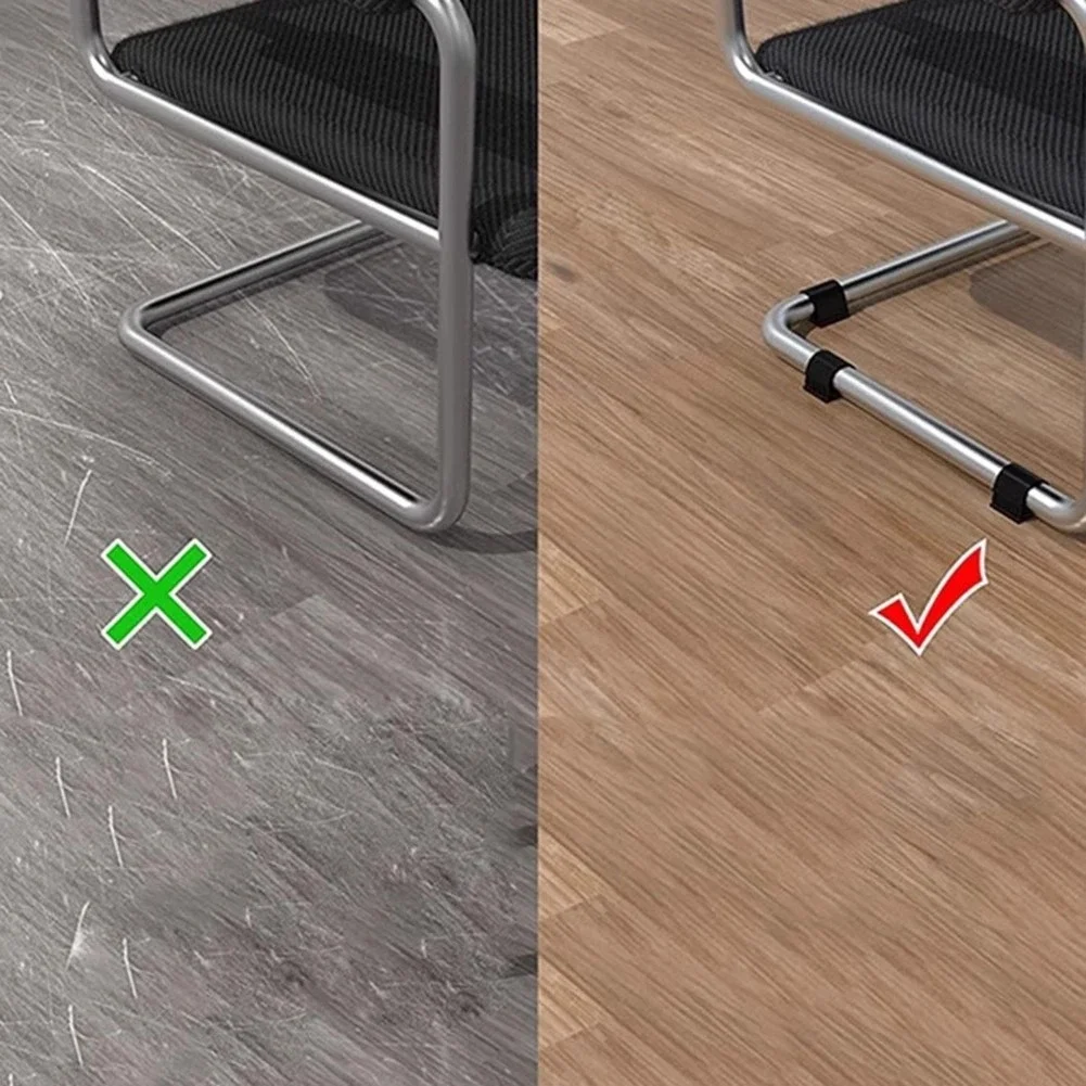 24pcs Silent Felt Chair Gliders with U-Shaped Foot Pads