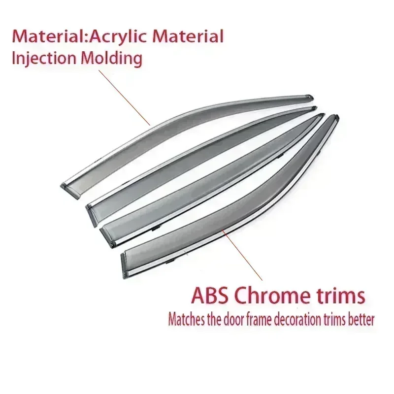 Car Side Window Deflector For Nissan Maxima-Sun Rain Guard Windshield Weathershields Window Rain Guard