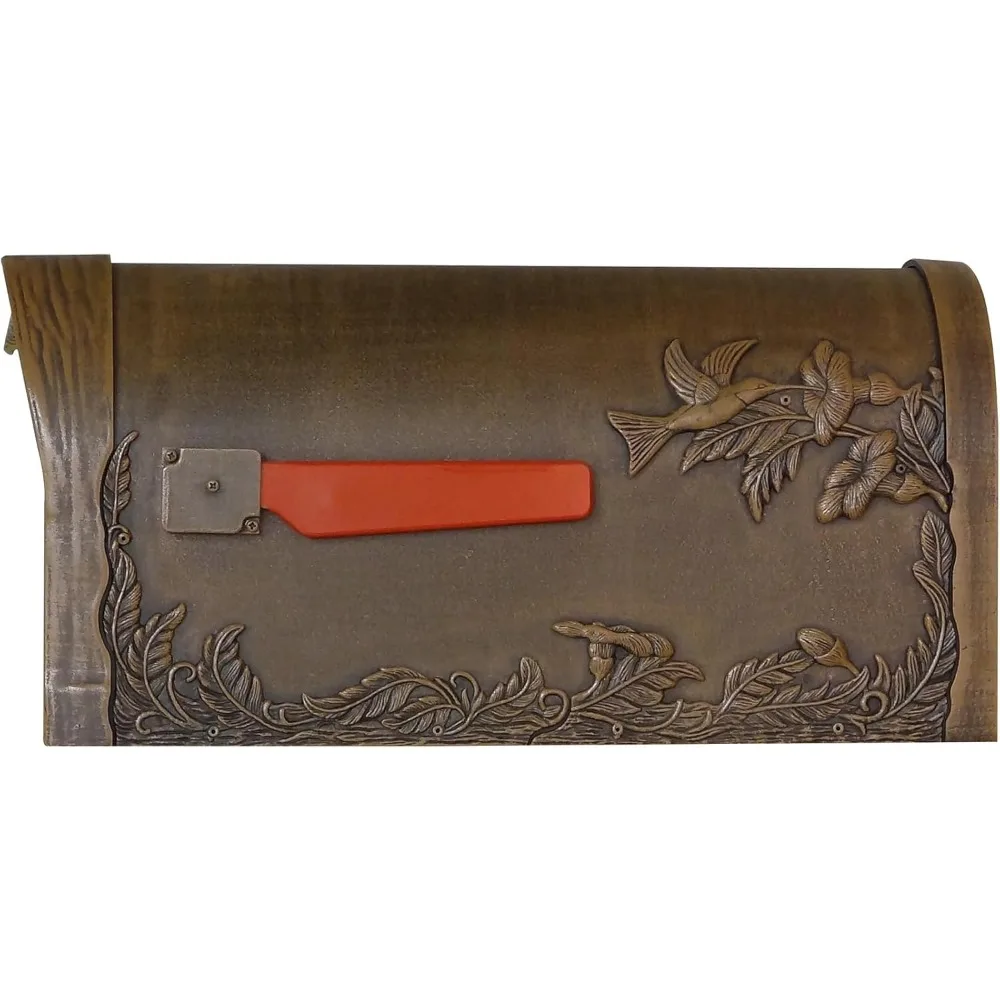 Special Lite Hummingbird Curbside Mailbox Copper Cast Aluminum Mailbox Post Mount SCB-1005-CP