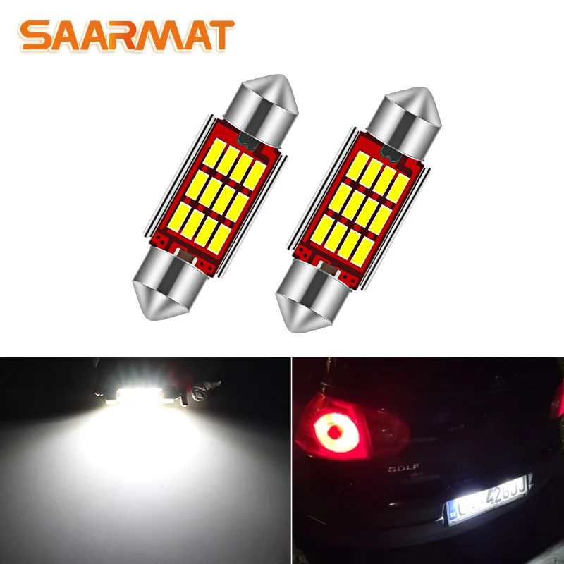 Led Bulb Passat B6 Number Plate Light 2pcs 12V Car License Plate