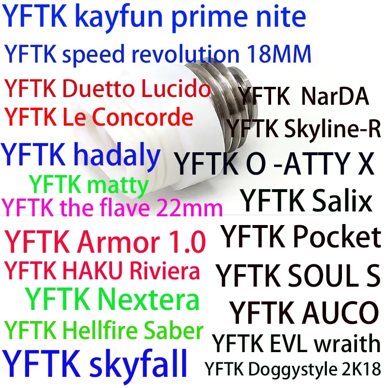 

YFTK Millennium Stigmata v4 TORCH djv TENGU nextera NarDA HAKU VENNA taifun Skyline R skyfall kayfun x v6 Motorcycle clothing