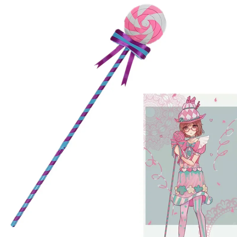 

Hot Game Identity V Blind girl Helena Adams Cosplay Prop Lollipop Walking Stick Canes Weapon Cosplay Prop