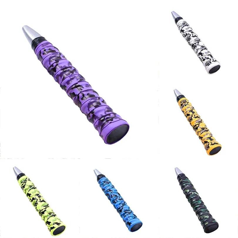 2PCS Absorb Sweat Racket Anti-slip Tape Handle Grip Overgrips Tennis Badminton Camouflage Wrapping Skidproof Sweat tennis overgrip,tennis accessories,racket grip,sticky overgrip,racket grip tape,racket overgrip,tennis racket tape,anti slip grip strap