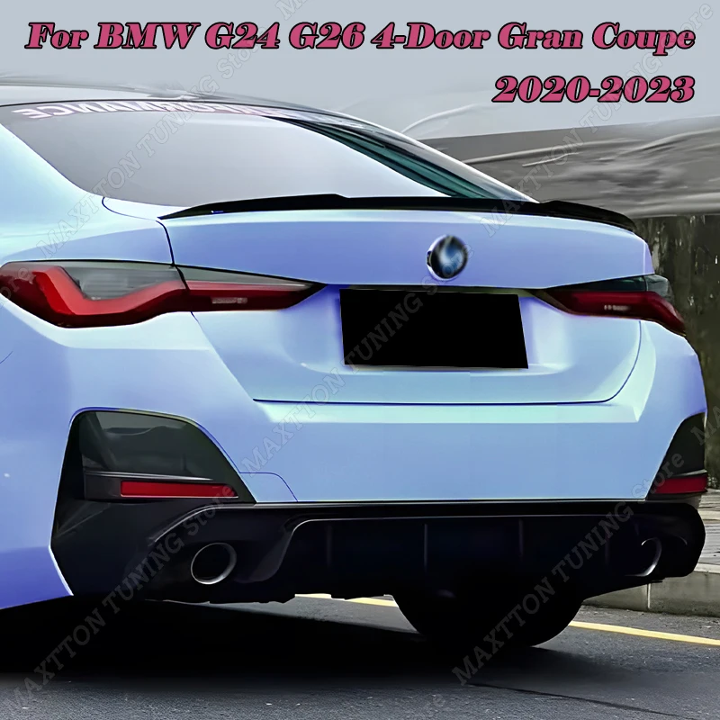 Per Bmw Serie 4 G24 G26 4 Porte Gran Coupe M4 Style Car Rear Trunk Spoiler Wing Body Kit Esterno 2020-2023 Accessori