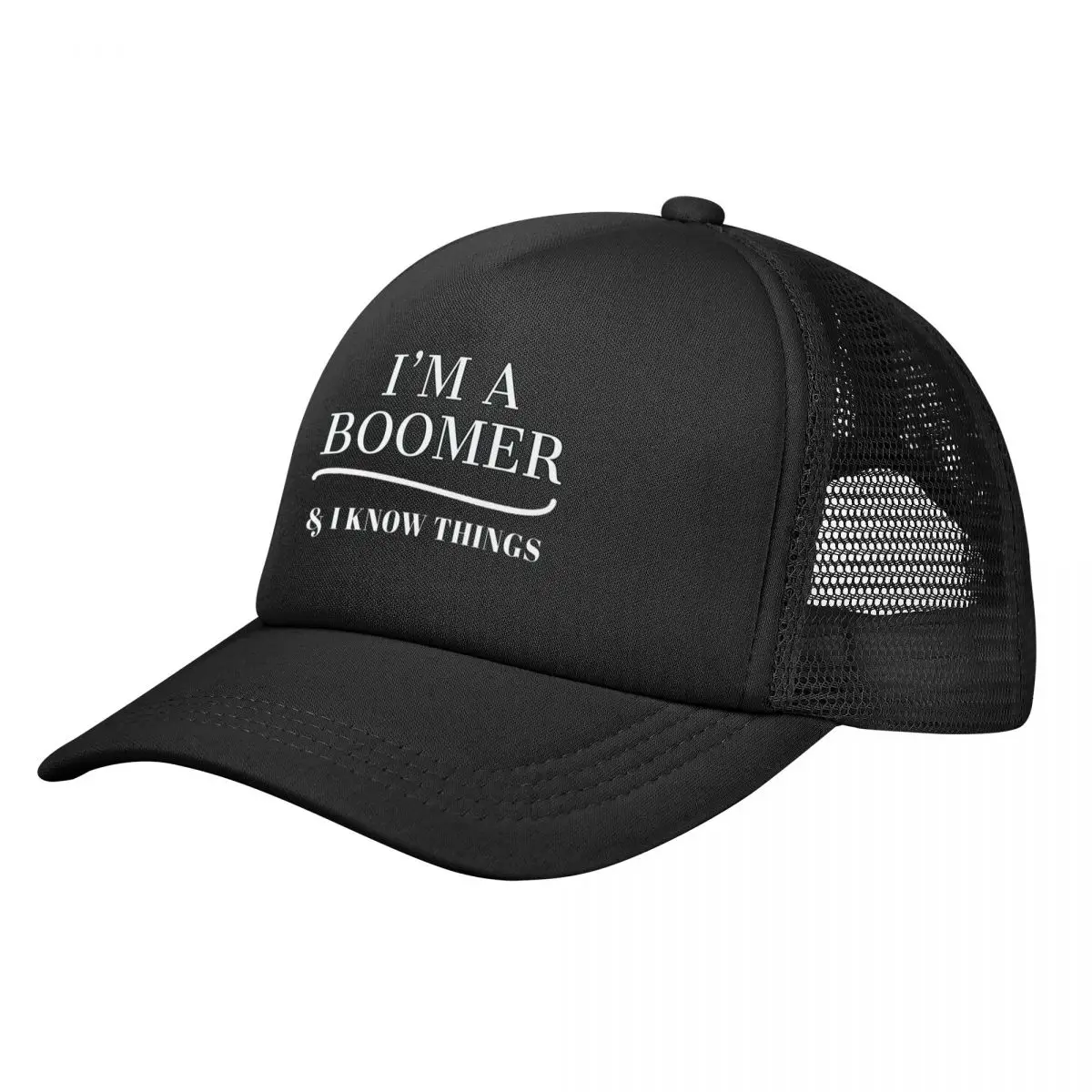 

I'm a boomer and I know things Baseball Cap funny hat New In The Hat Hat Baseball Cap Golf Wear Hats For Men Women's