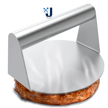 Pressa per hamburger in acciaio inossidabile Dropshipping Schiacciapatate Stampo per pressa per carne circolare per accessori da cucina per carne Deli 1