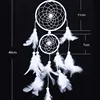 White Second Ring Dreamcatcher Home Hanging Wedding Celebration Decoration Feather Handicraft Wind Chimes Pendant Gift 5