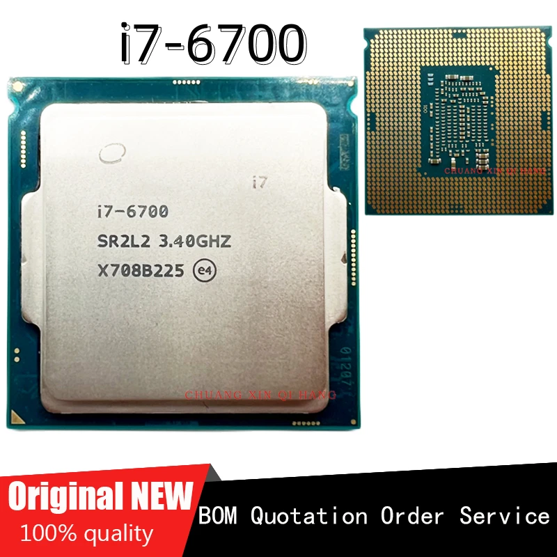 Utilizzato Per Processore Cpu I7 6700 I7-6700 3.4 Ghz Quad-Core A Otto Filettature 65W Lga 1151