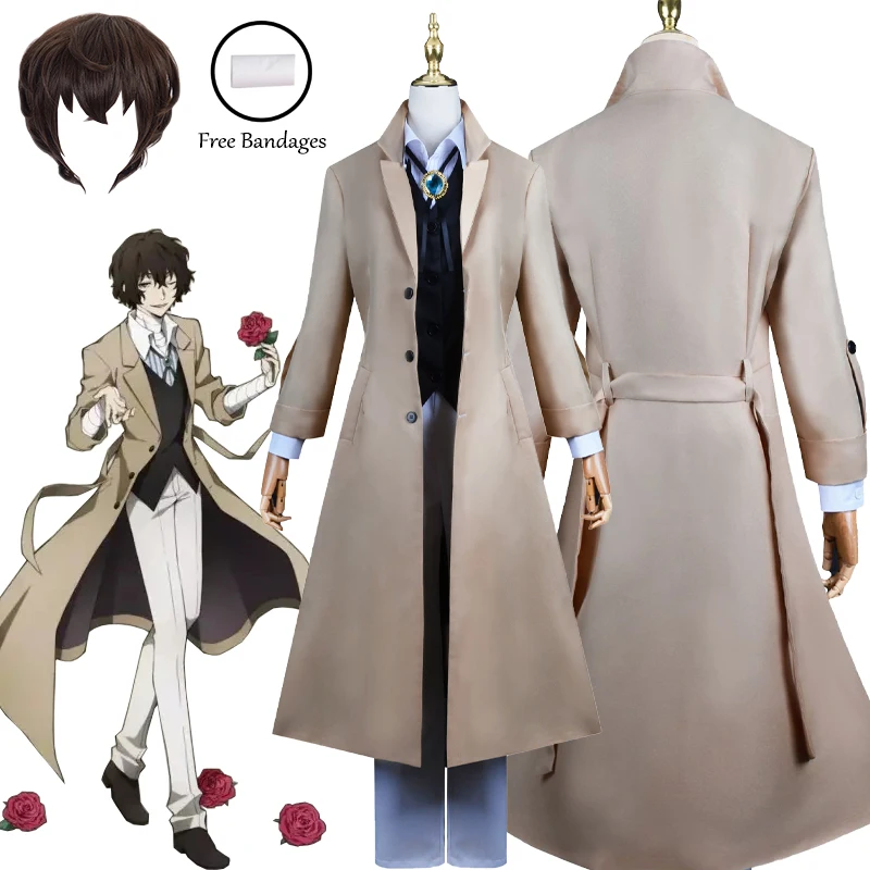 MEDM Anime Bungo Stray Dogs Hoodie - Dazai Osamu Manga Pullover Übergroß