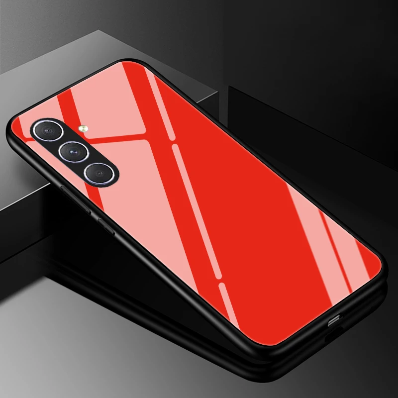 Luxury Tempered Glass Hard PC Phone Case - Premium Back Bumper Cover