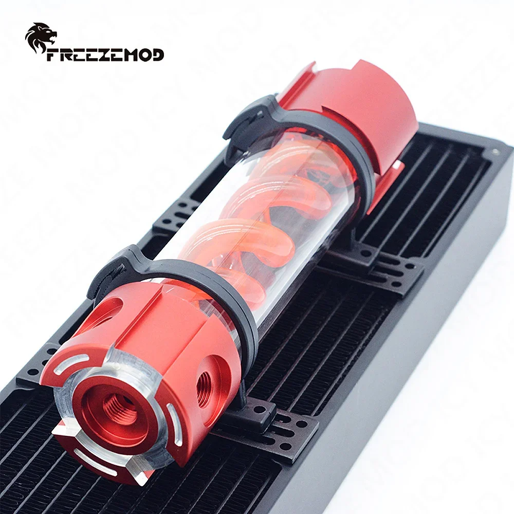 Zemod-autônomo Argb Dna Cilindro Tanque de Água Reservatório Rgb 50 mm 5v3pin t Virus Espiral Descarregador Bolha Ysx-tbda - Imagem 4