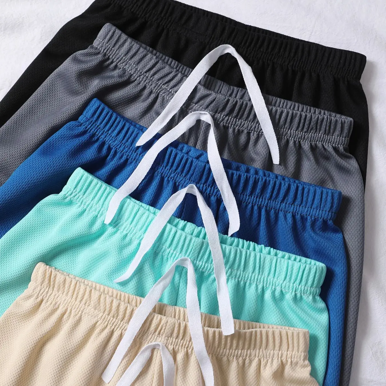 5/3 Pcs Children's Summer Multicolor Quick-drying Mesh Shorts Boys Casual Fashion Sports Running 5 Pants Girls Joker Beach Pants sports pants