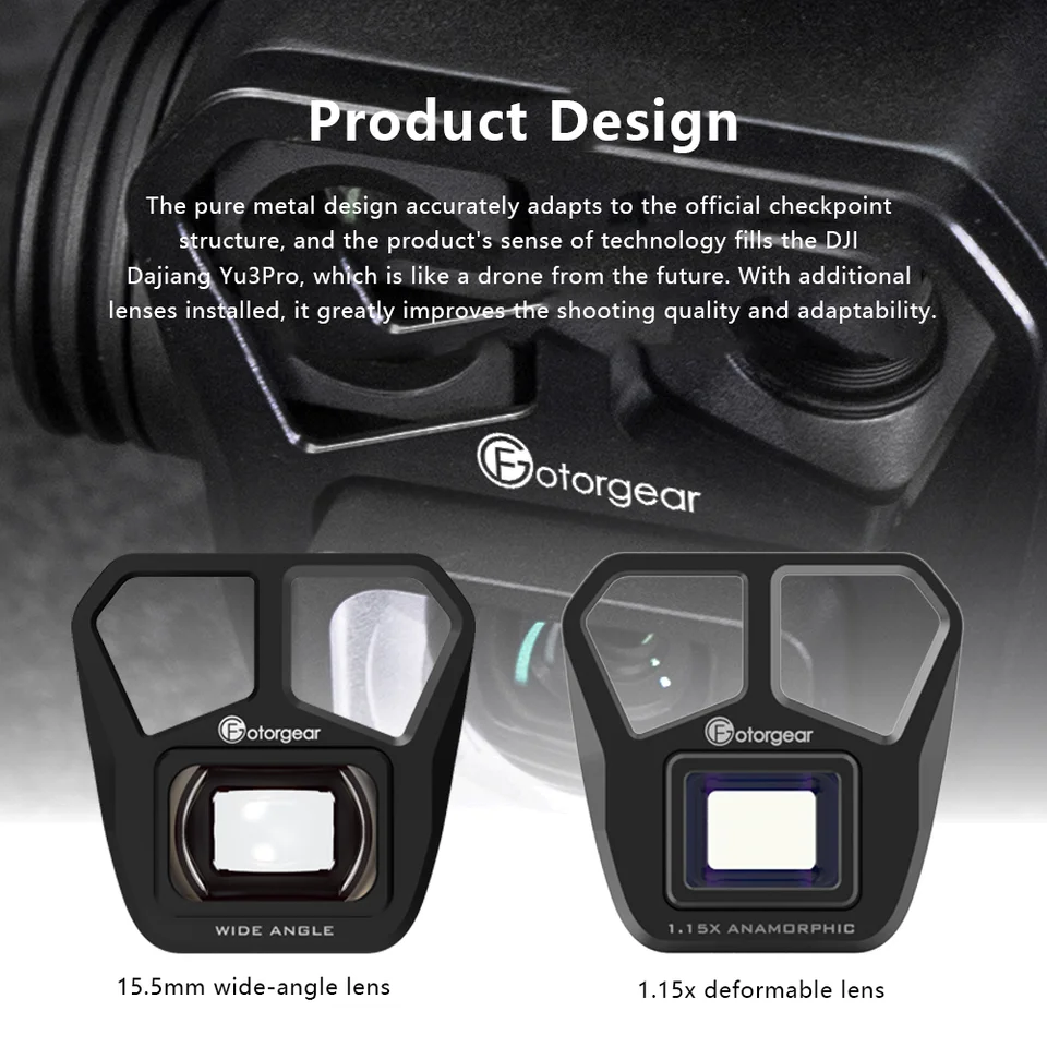 1.15X Anamorphic Lens,Camera Lens For Mavic 3 Pro Drone,Movie