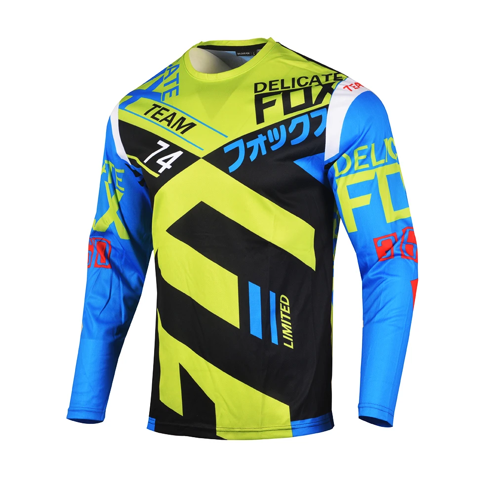 360 180 motocrossowy silnik koszulka wyścigowa Moto Cross letni długi rękaw motocykl skuter wyścigowy kolarski T-Shirt męskie