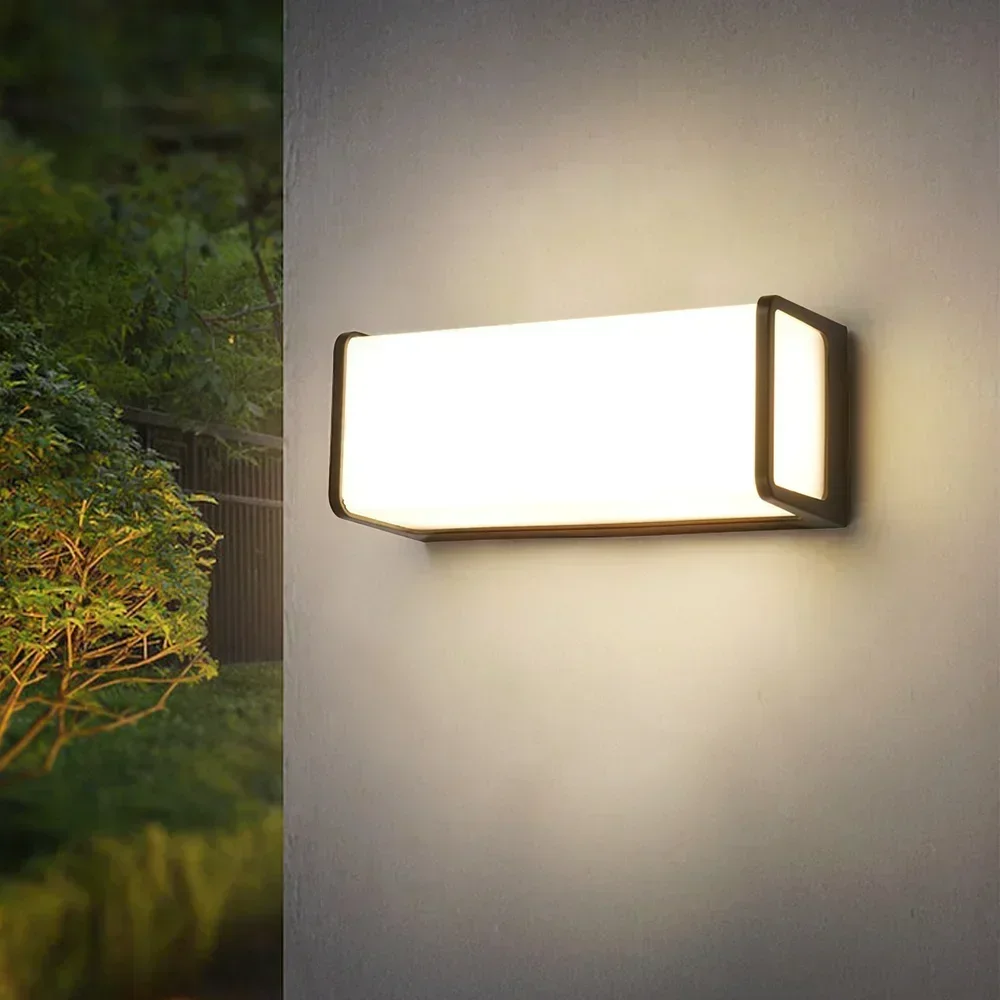 Moderna Applique Da Esterno A Led Impermeabile Ip65 Balcone Giardino Recinzione Luci Esterno Portico Luce Lampada Da Parete Per Esterni 110V 220V